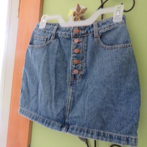 Forever 21 jean skirt w/rainbow back pockets